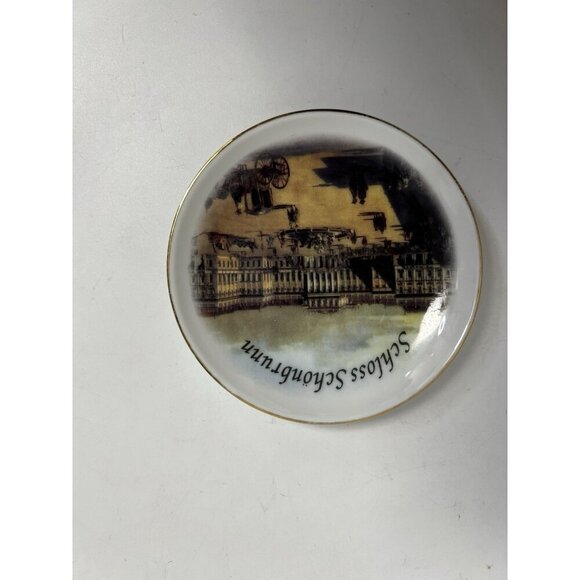 Reutter Porcelain Germany ‘Schloss Schönbrunn’ Plate Travel Souvenir Gift Small - Picture 4 of 6